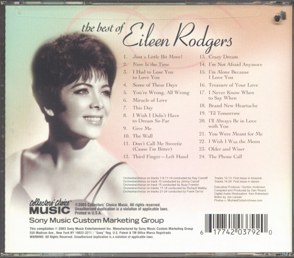 The Best Of Eileen Rodgers (CD)
