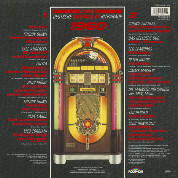 Die Deutsche Single Hitparade 1960 (LP)
