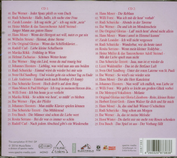 Die Schlager des Jahres 1941 (2-CD)