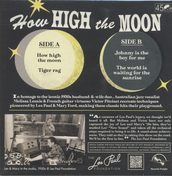 How High The Moon - (7inch, 45rpm, EP, PS)