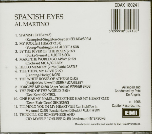 Spanish Eyes (CD)