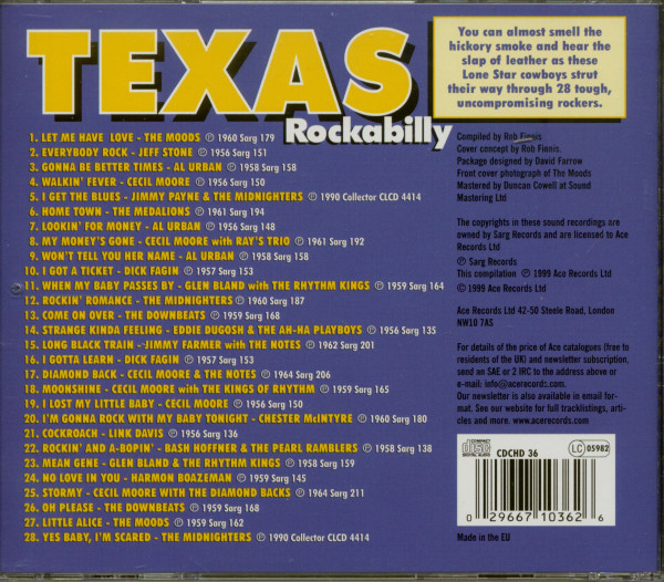 Texas Rockabilly - Sarg Records (CD)