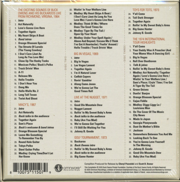 Adios, Farewell, Goodbye, Good Luck, So Long - On Stage 1964-1974 (3-CD Box)