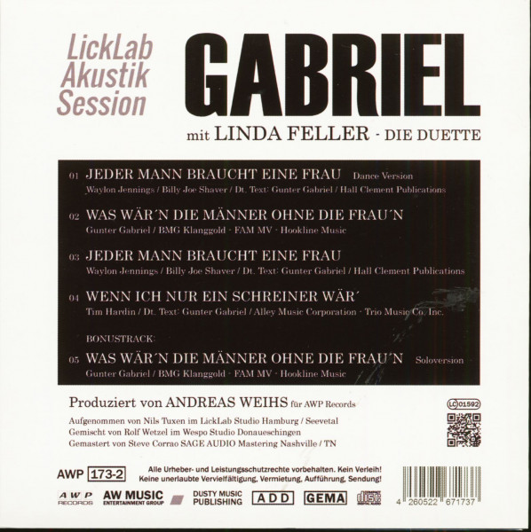 Gabriel mit Linda Feller - Die Duette (CD, EP, Ltd.)