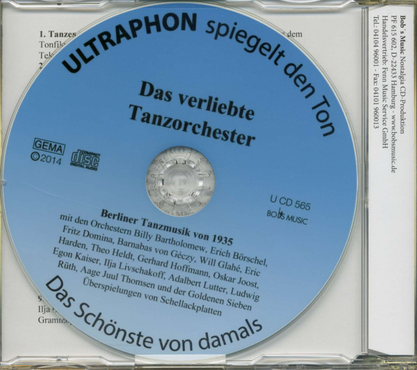 Das verliebte Tanzorchester - Berliner Tanzmusik von 1935 (CD)