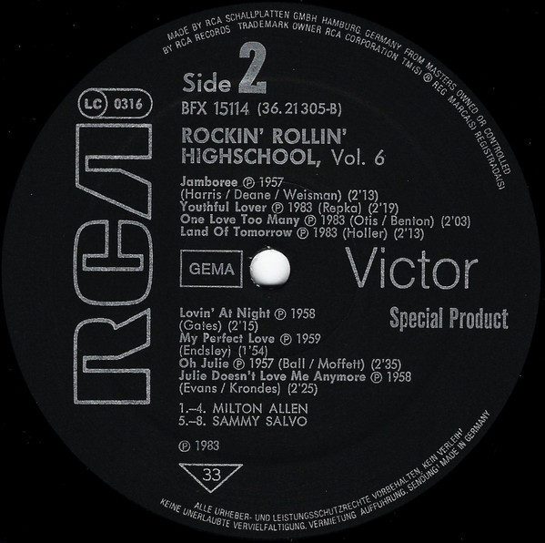 Rockin' Rollin' Highschool - Vol. 6 (LP)