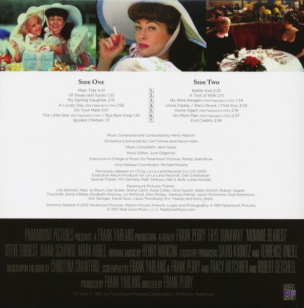 Mommie Dearest - Motion Picture Soundtrack (LP, White Vinyl, Ltd.)