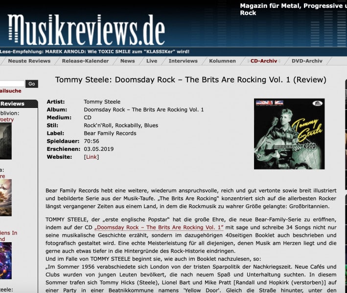 Presse-Tommy-Steele-Doomsday-Rock-The-Brits-Are-Rocking-Vol-1-musilreviews