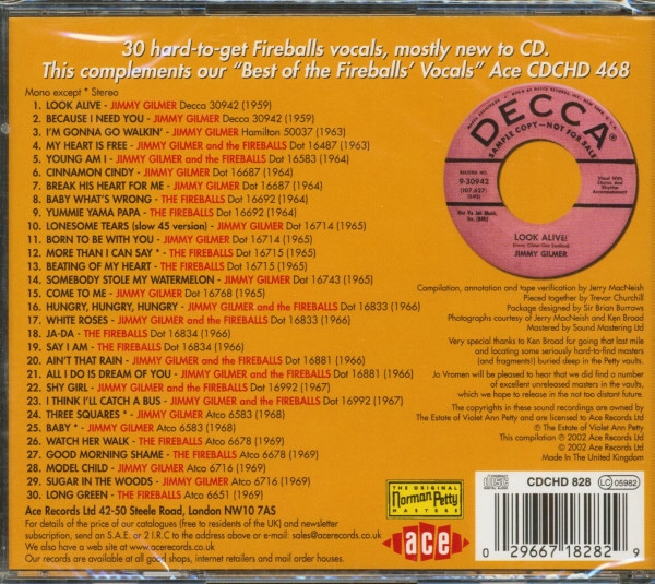 The Best Of The Rest Of The Fireballs' Vocals (CD)