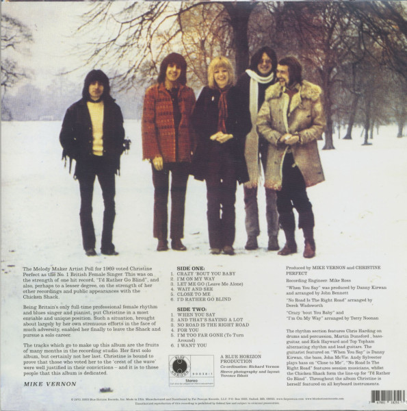 Legendary Christine Perfect Album (LP)