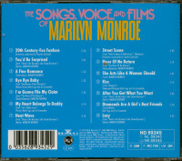 Vorschau: The Songs, Voice And Films Of Marilyn Monroe (CD) Vorschau: The Songs, Voice And Films Of Marilyn Monroe (CD)
