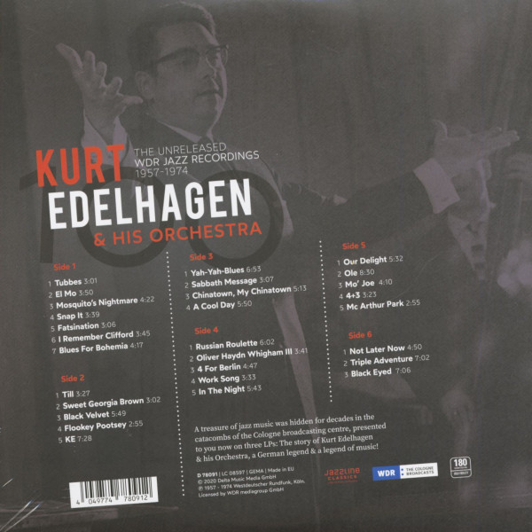 The Unreleased WDR Jazz Recordings 1957 - 1974 (3-LP, 180g Vinyl)
