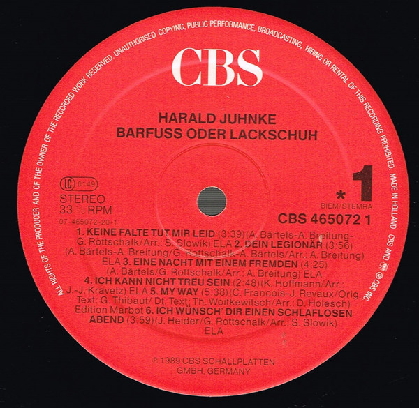 Barfuss Oder Lackschuh (LP)