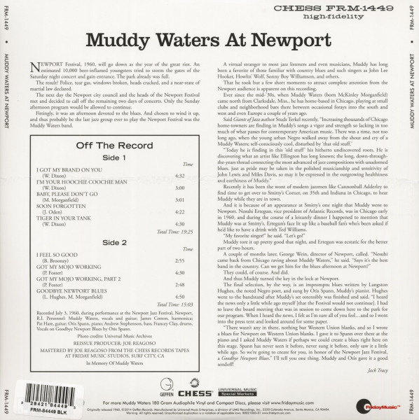Muddy Waters At Newport 1960 (LP, 180g Vinyl, Ltd.)