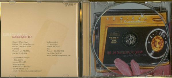 The Jim Reeves Radio Show (2-CD)