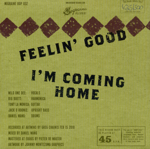 Feelin' Good - I'm Coming Home (45rpm, 7inch, PS, Ltd.)