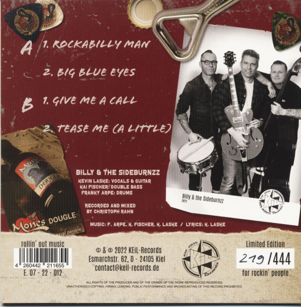 Rockabilly Man (7inch EP+CD, SC, Ltd.)