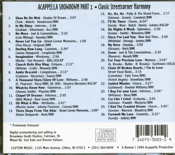 Acappella Showdown Vol.2 (CD)