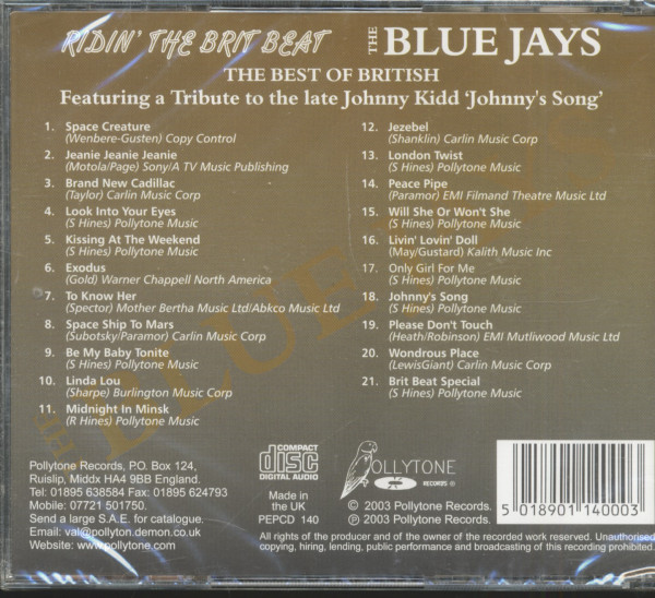 Ridin' The Brit Beat (CD)