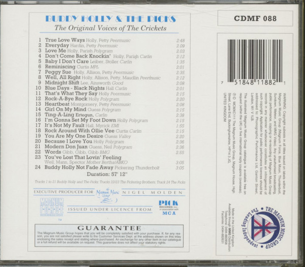 The Original Voices Of The Crickets (CD)