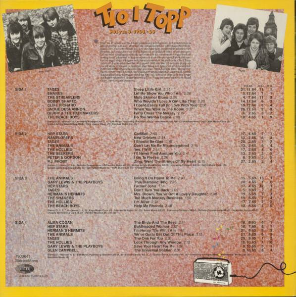 Tio I Topp Vol.3 - 1964-65 (2-LP)