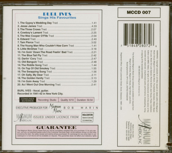 Sings His Favorites (CD)