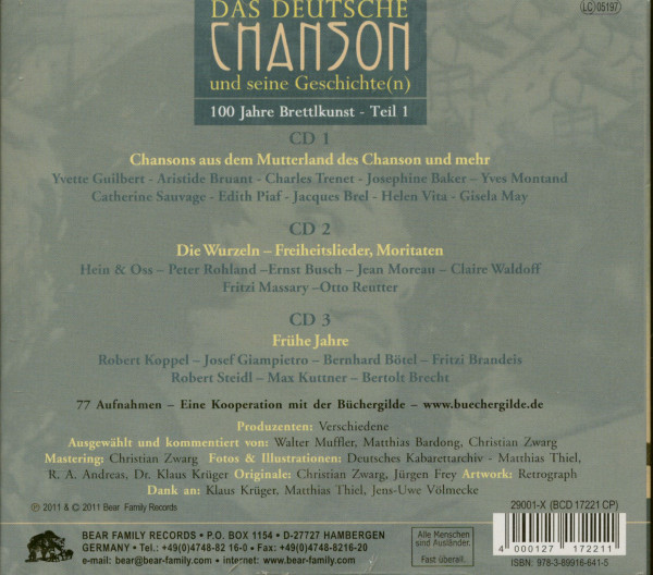 Teil 1, (3-CD) 100 Jahre Brettlkunst