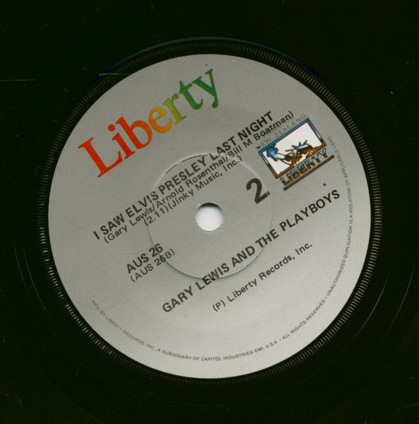 This Diamond Ring - I Saw Elvis Presley Last Night (7inch, 45rpm, SC)