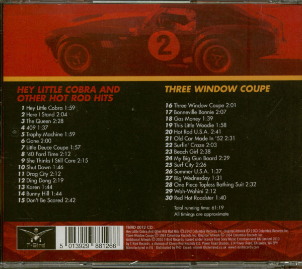 Hey Little Cobra & Three Window Coupe (CD)