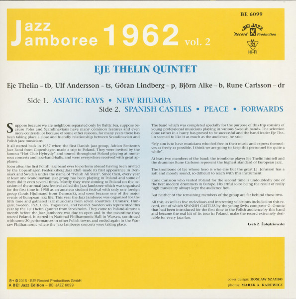 Jazz Jamboree 1962, Vol.2 (LP, 10inch, Ltd.)