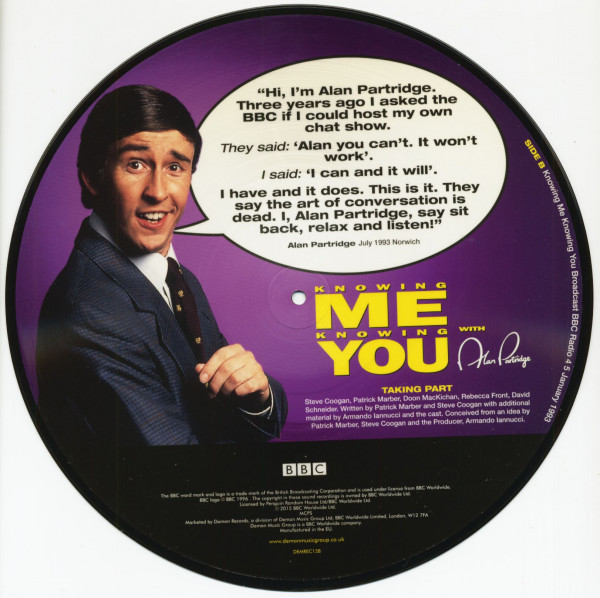 Knowing Me Knowing You With Alan Partridge (LP, Picture Disc, Ltd.)