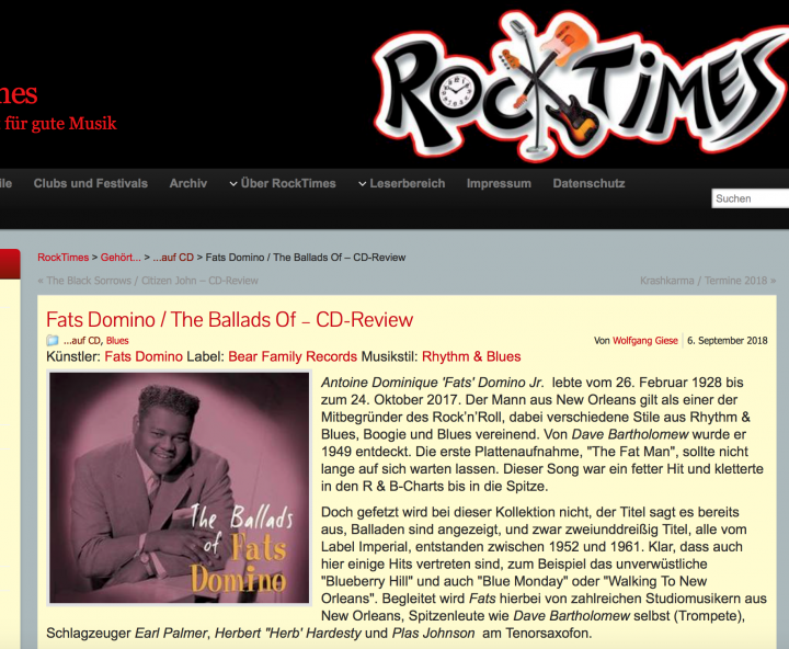 Presse-Archiv-Fats-Domino-The-Ballads-Of-Fats-Domino-rocktimes