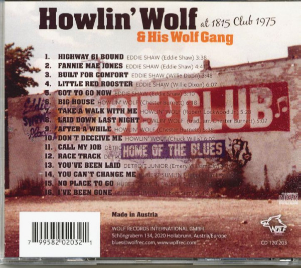 Howlin' Wolf & His Wolf Gang (CD)