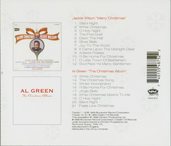 Merry Christmas From Jackie Wilson - Al Green's Christmas Album (CD)