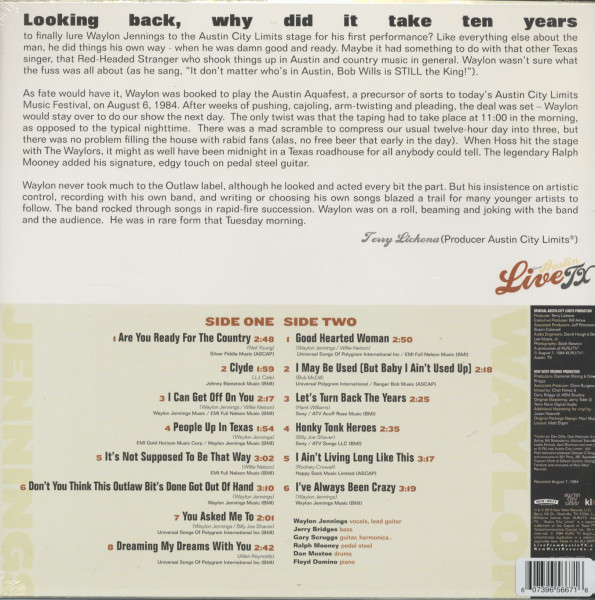 Live From Austin TX '84 (LP, colored Vinyl, Ltd.)