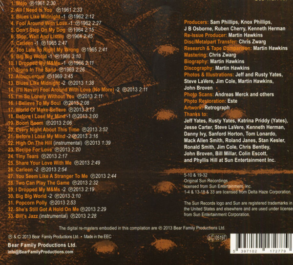 Blues Like Midnight - The Sun Years, Plus