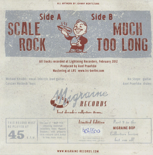 Scale Rock - Much Too Long (7inch, 45rpm, PS, Ltd.)