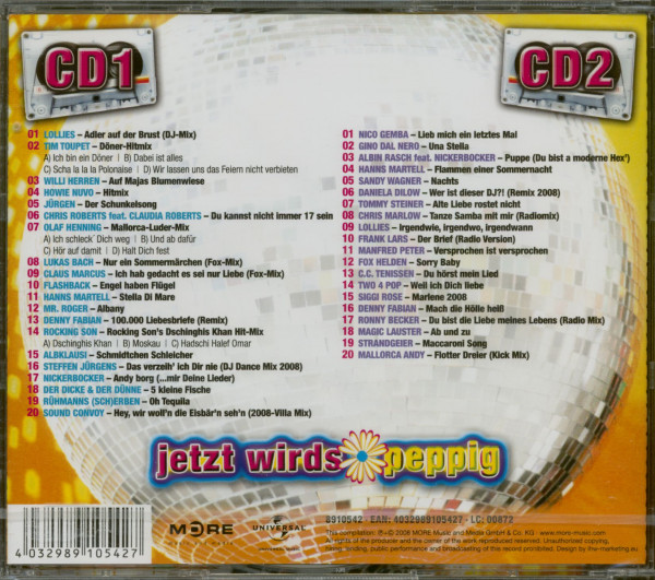 3. Bild von Various: Die Ultimative Schlagerparade - Jetzt Wird's Peppig (2-CD)