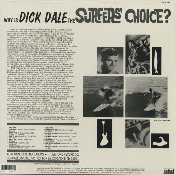 Surfer's Choice (LP, Yellow Viny, Ltd.)