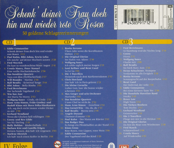 3. Bild von Various: Schenk deiner Frau doch hin und wieder rote Rosen (3-CD)