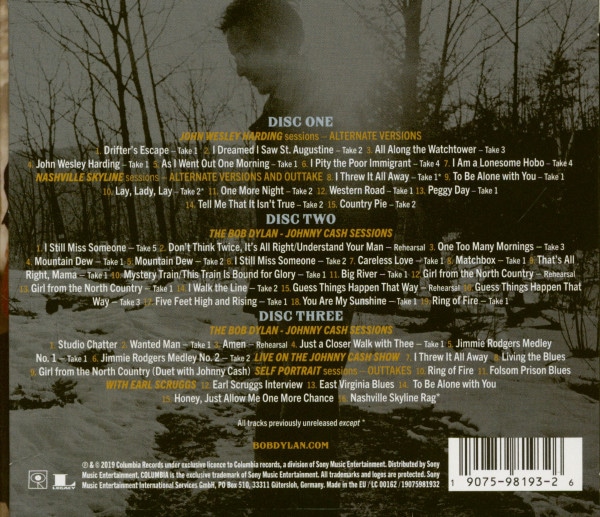 Travelin' Thru - The Bootleg Series Vol.15 1967-1969 Featuring Johnny Cash (3-CD)