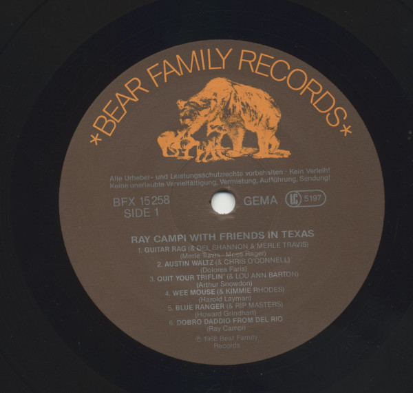 Ray Campi With Friends In Texas (LP)