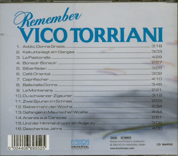 3. Bild von Vico Torriani: Remember (CD)