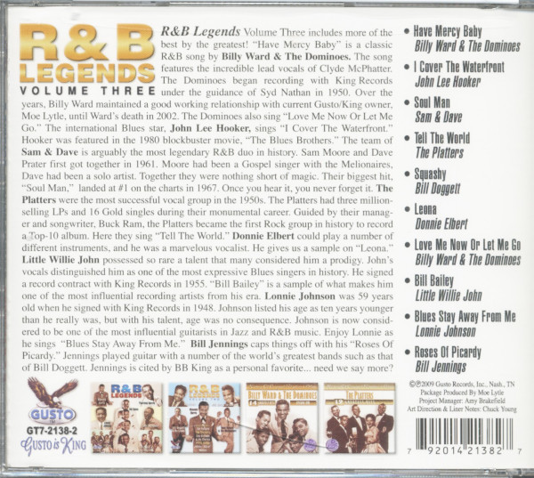 R&B Legends Vol.3 (CD)