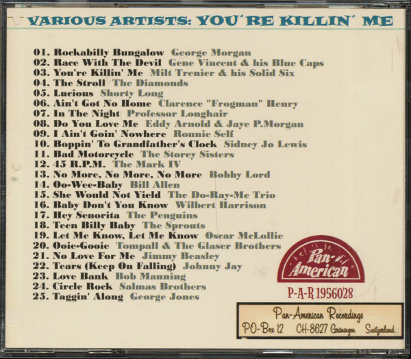 You're Killin' Me (CD)