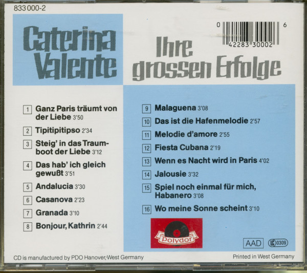 Ihre grossen Erfolge (CD)