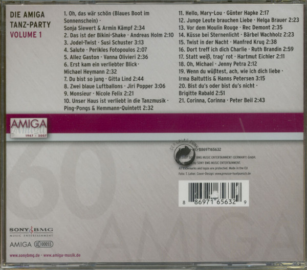 3. Bild von Various: Amiga Tanz-Party Vol.1 (CD)