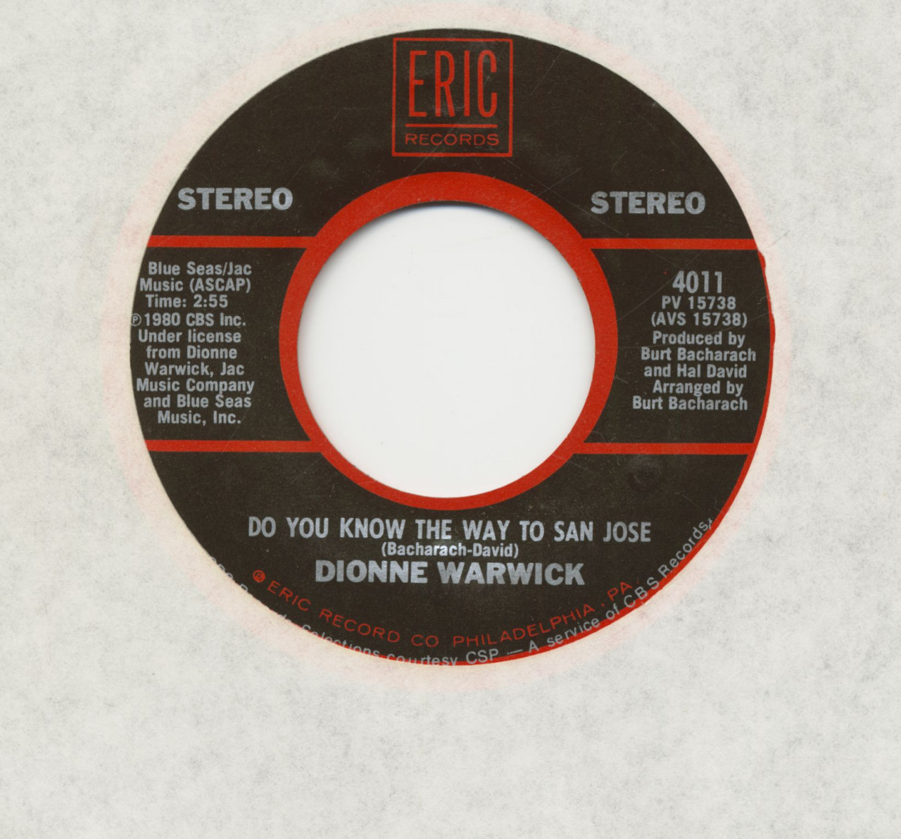 Dionne Warwick - Do You Know The Way To San Jose - This Girl's In Love With You (7inch, 45rpm)
