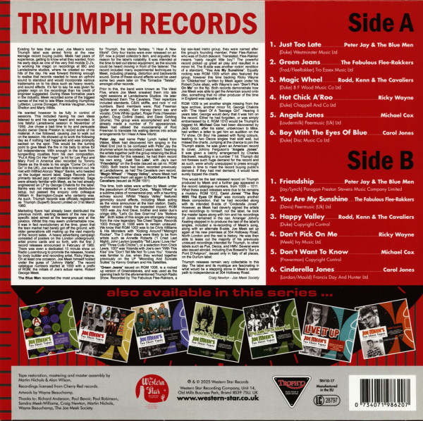 Joe Meek's Tea Chest Tapes - Triumph A & B's (LP, 10inch)