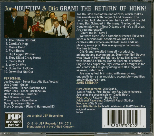 Return Of The Honk (CD)